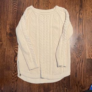 Women's LL BEAN Signature Cotton Fisherman Tunic Sweater, Rope